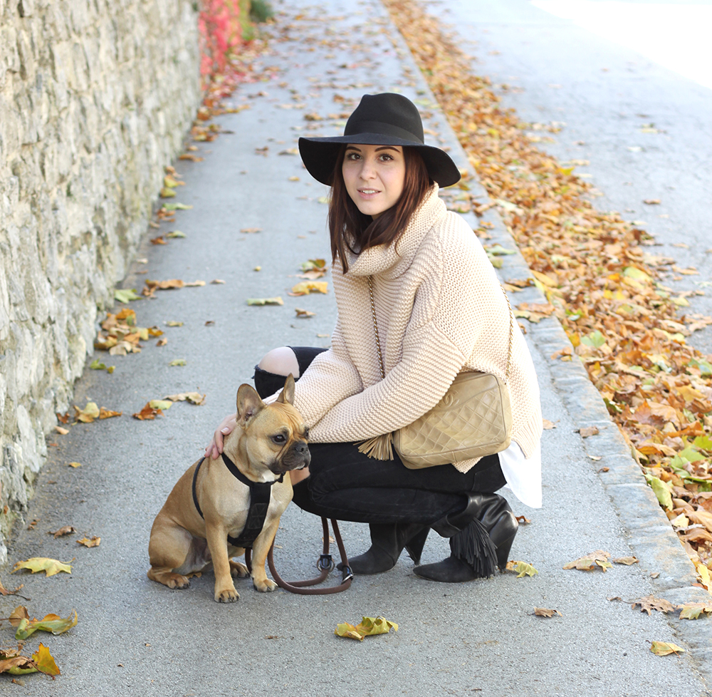 who is mocca, fashionblog, beautyblog, interiorblog, highwaist jeans, shredded jeans, fedora hut, rollkragen, turtleneck, zara, isabel marant pour hm, chanel vintage tasche, Rollkragenpullover von Zara