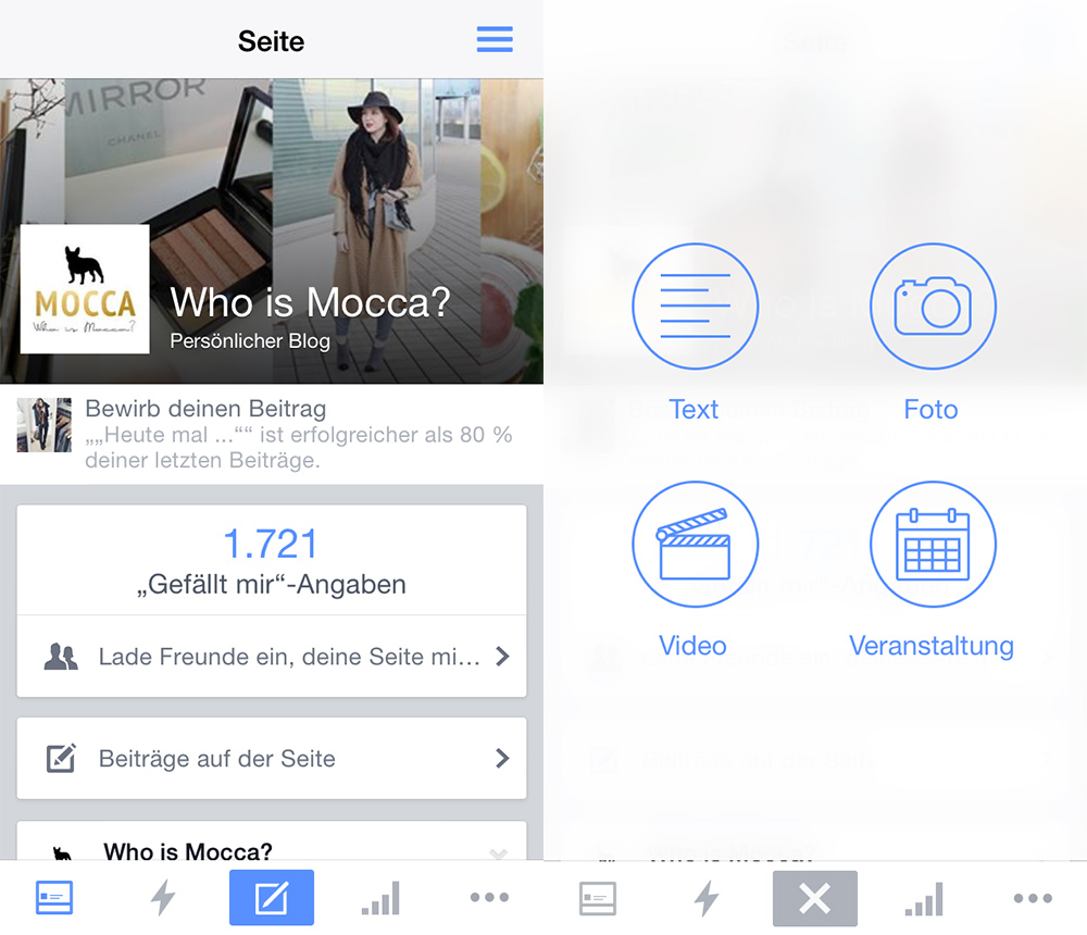 who is mocca, blogger, tirol, oesterreich, austria, tirolerin, blogger 1x1, tipps, tricks, Erfahrungen, how to, tutorial, online tools, apps, blogstart, Facebook seitenmanager, Facebook reichweite, posts planen, whoismocca.me