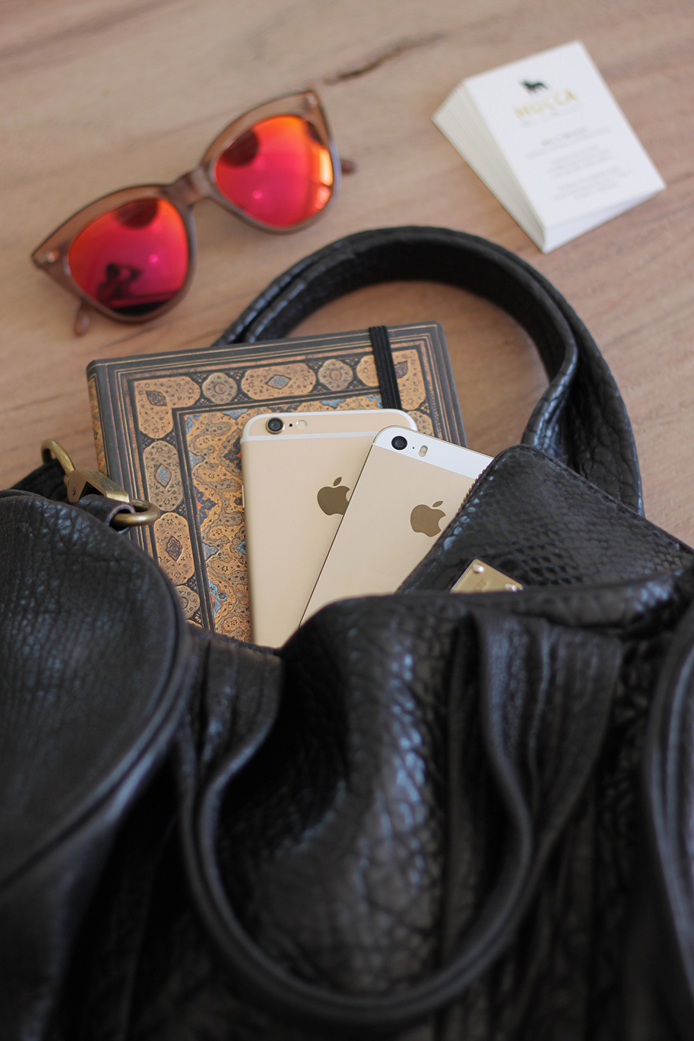 who is mocca, blogger, tirol, modeblog, fashionblog, whats in my bag, alexander wang rocco bag, le specs half moon sonnenbrille, visitenkarten blogger, iphone 6, iphone 5s, paper planks calendar, michael kors geldtasche, mobiles ladegerät iphone, whoismocca.me