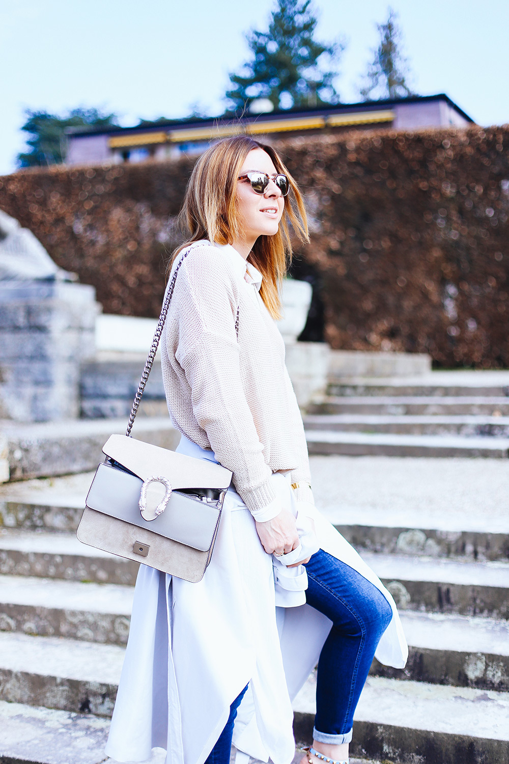 beigen Trenchcoat kombinieren, Skinny Jeans, Orsay Outfit, Valentino Rockstuds, Fashion Blog, whoismocca.me