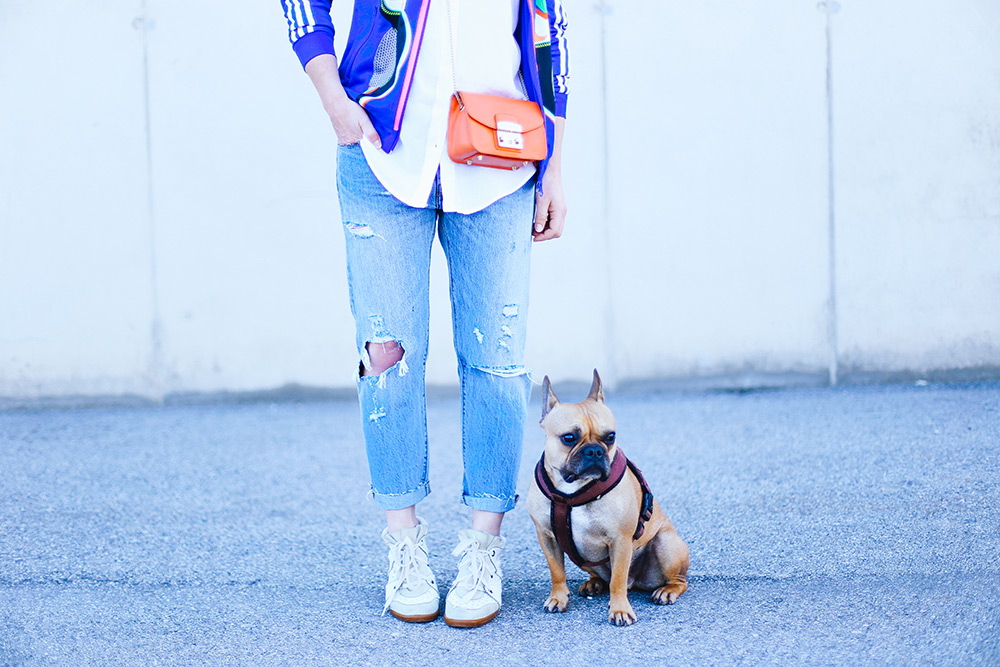 Levis 501 CT Outfit, adidas Originals SUPERGIRL Trainingsjacke, Bobby Sneaker Wedges, Isabel Marant, Furla Metropolis Bag, Casual Streetstyle, Fashion Blog, Modeblog, whoismocca.me