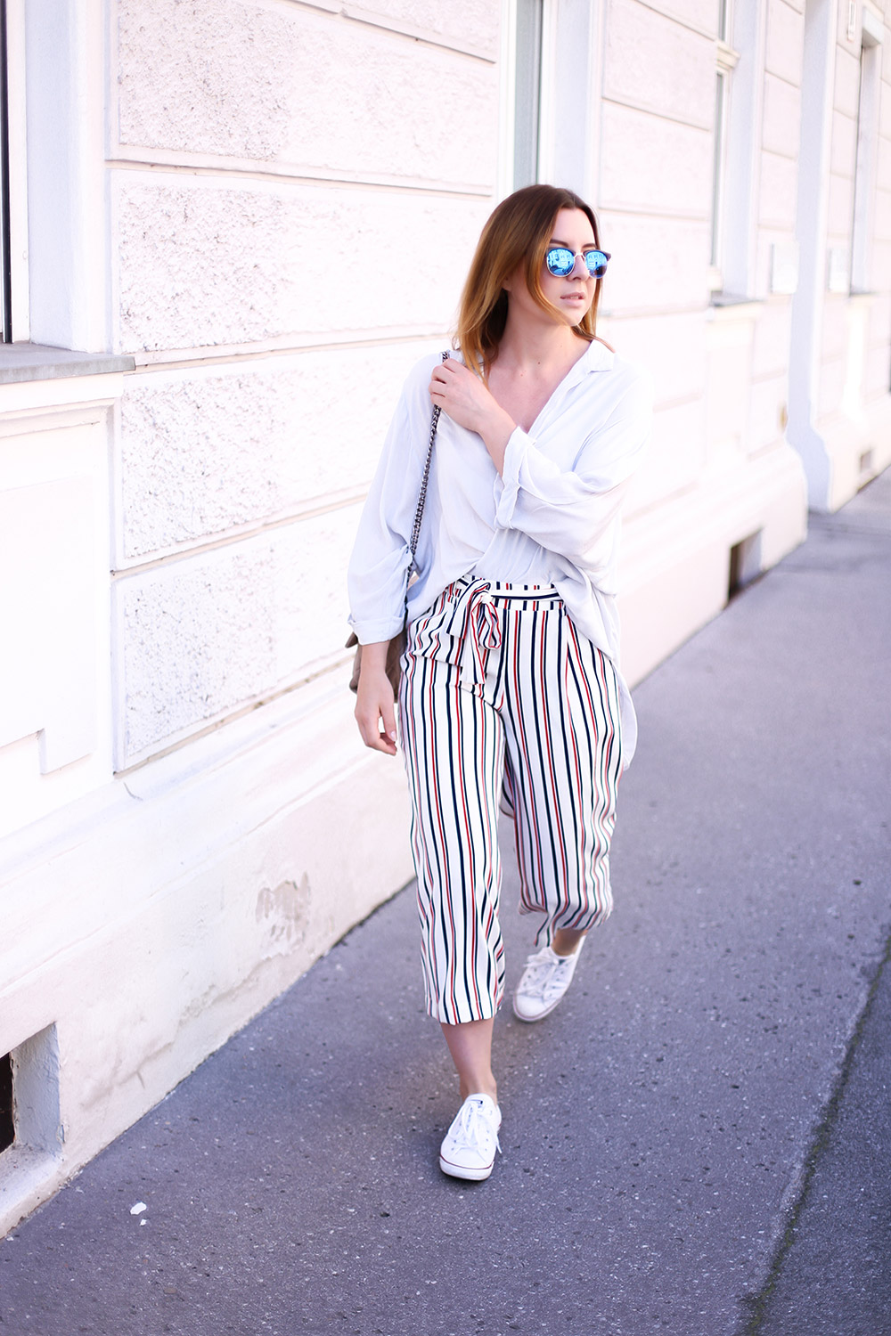 Striped Culottes, Sneakers, Streetstyle Innsbruck, Outfit Inspiration, Stella McCartney Bag, Fashion Blog, whoismocca.me