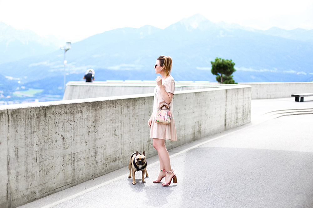 Sommerkleid mit Volant, kleiner Bamboo Shopper von Gucci, American Vintage, Ted Baker, Gucci Blooms, Frenchie, Streetstyle, Innsbruck, Fashion Blog, Modeblog, whoismocca.me