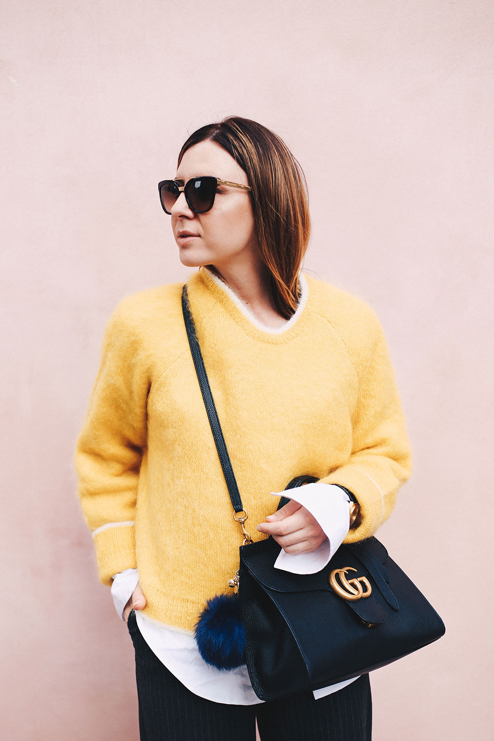 Business-Outfit, GG Marmont Tasche, Mohair Pullover, Gucci, Zara Outfit, Office Look, Fashion Blog, Modeblog, Streetstyle, whoismocca.me