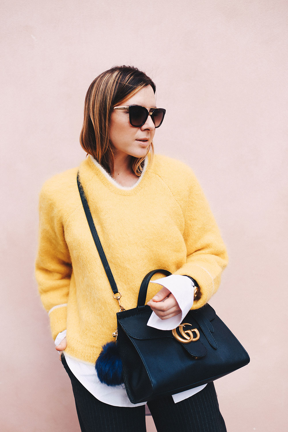 Business-Outfit, GG Marmont Tasche, Mohair Pullover, Gucci, Zara Outfit, Office Look, Fashion Blog, Modeblog, Streetstyle, whoismocca.me