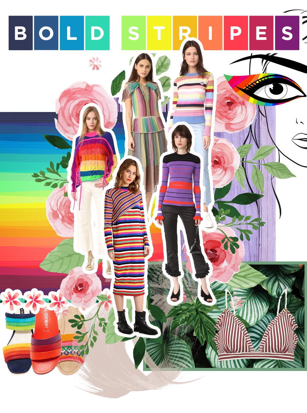 Fashion Mood Board Bold Stripes, Trend 2017, Fashion Trends Moodboard, Modetrends Inspiration, Style Blog, Modeblog, Fashion Blog, Inspiration, www.whoismocca.me