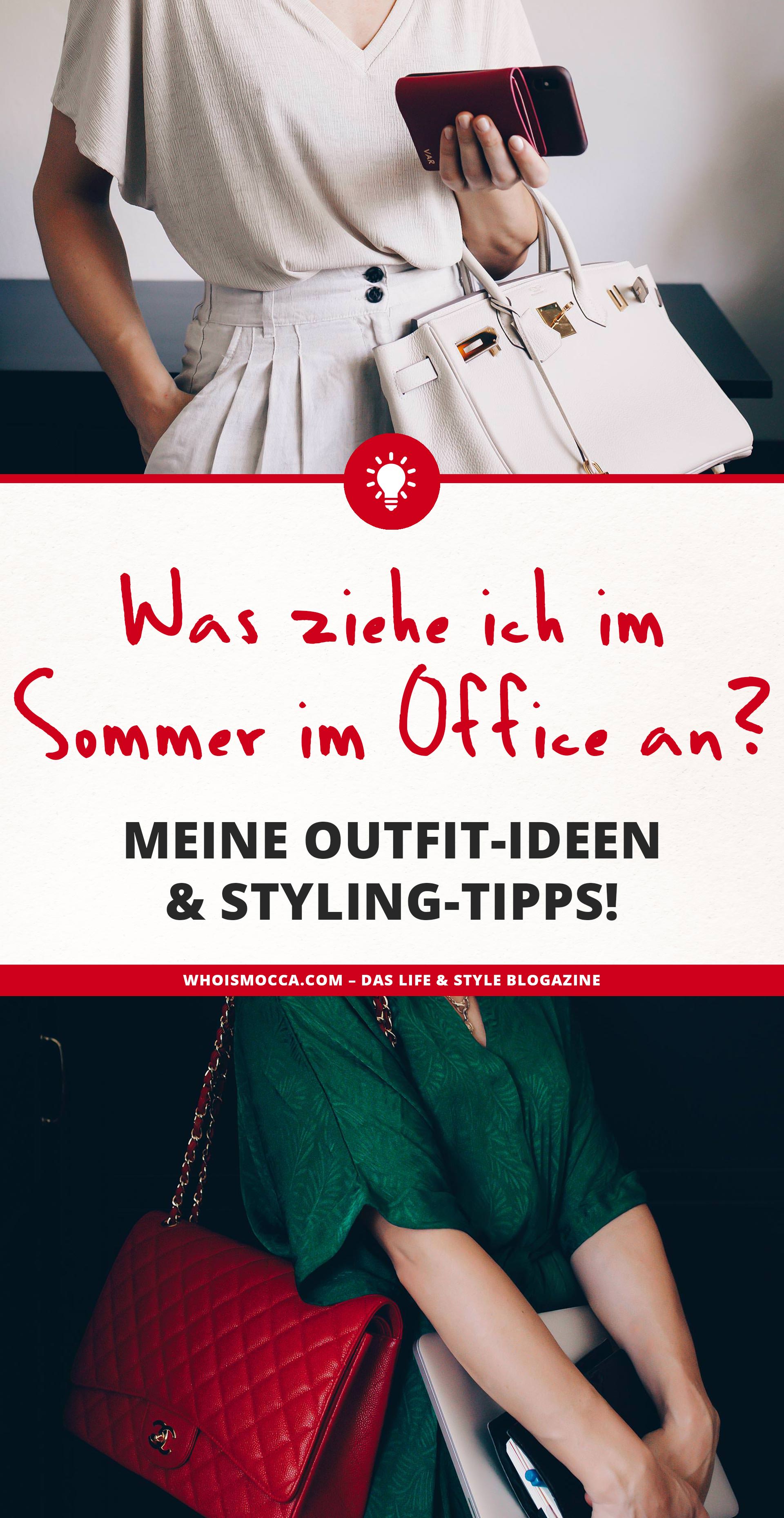 Welche Kleidung kühlt im Sommer und was ziehe ich im Sommer im Büro an? Gerade wenn es darum geht, Büro Outfits in der heißesten Jahreszeit zu kombinieren, kann man schon mal an seine Grenzen stoßen. Auf dem Modeblog findest du jetzt Styling-Tipps für dein Sommer Business Outfit und passende Beauty-Tipps für dein Sommer-Makeup. www.whoismocca.me #sommeroutfit #bürooutfit #modetrends #officelook #businessoutfit #karriereblog