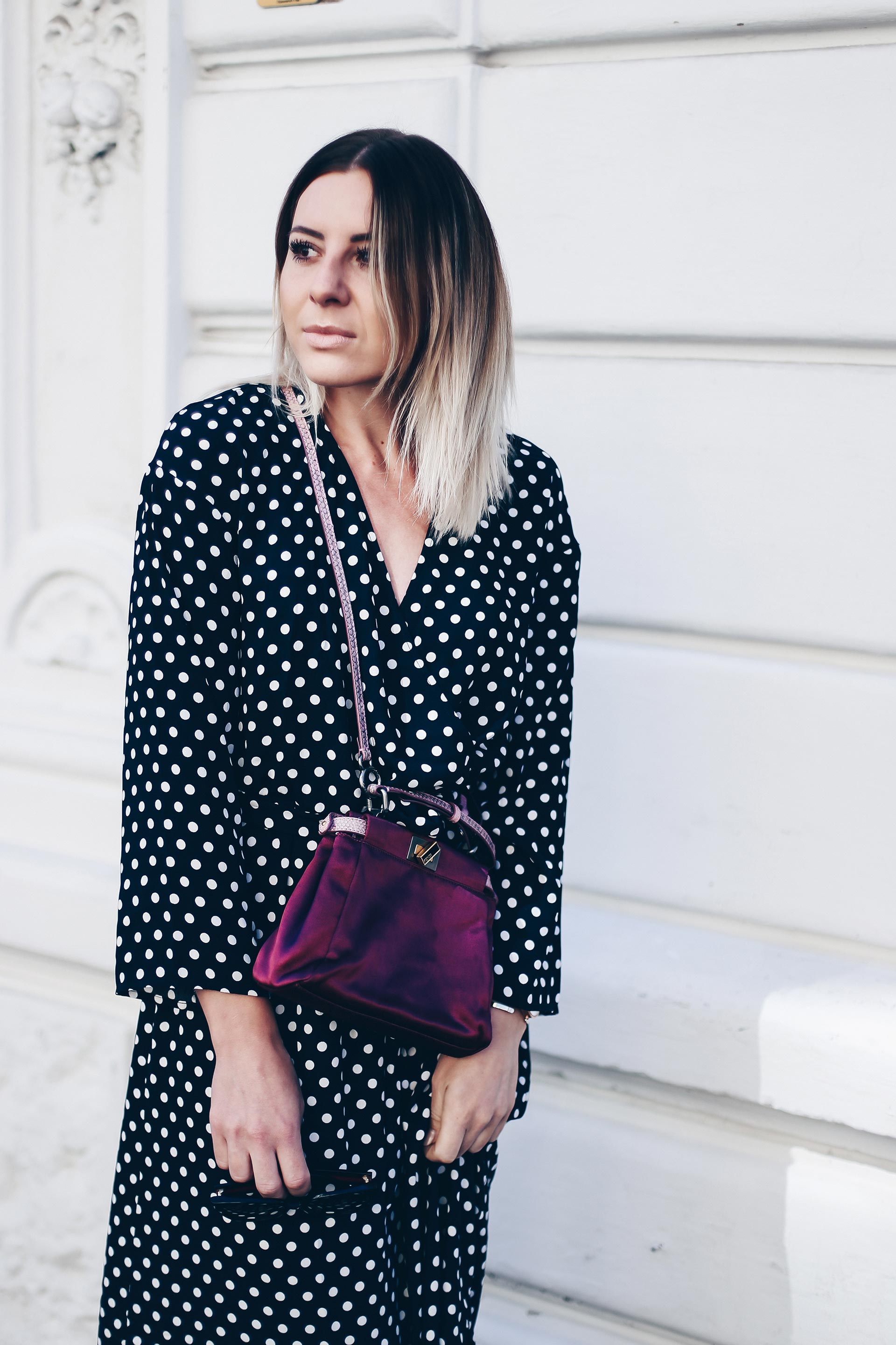 Polka Dots Kleid stylen, Herbst Trends, Sneaker Wedges Isabel Marant, Fendi Peekaboo Bag, Streetstyle, Outfit Ideen, Fashion Blog, Modeblog, Outfit Blog, www.whoismocca.me