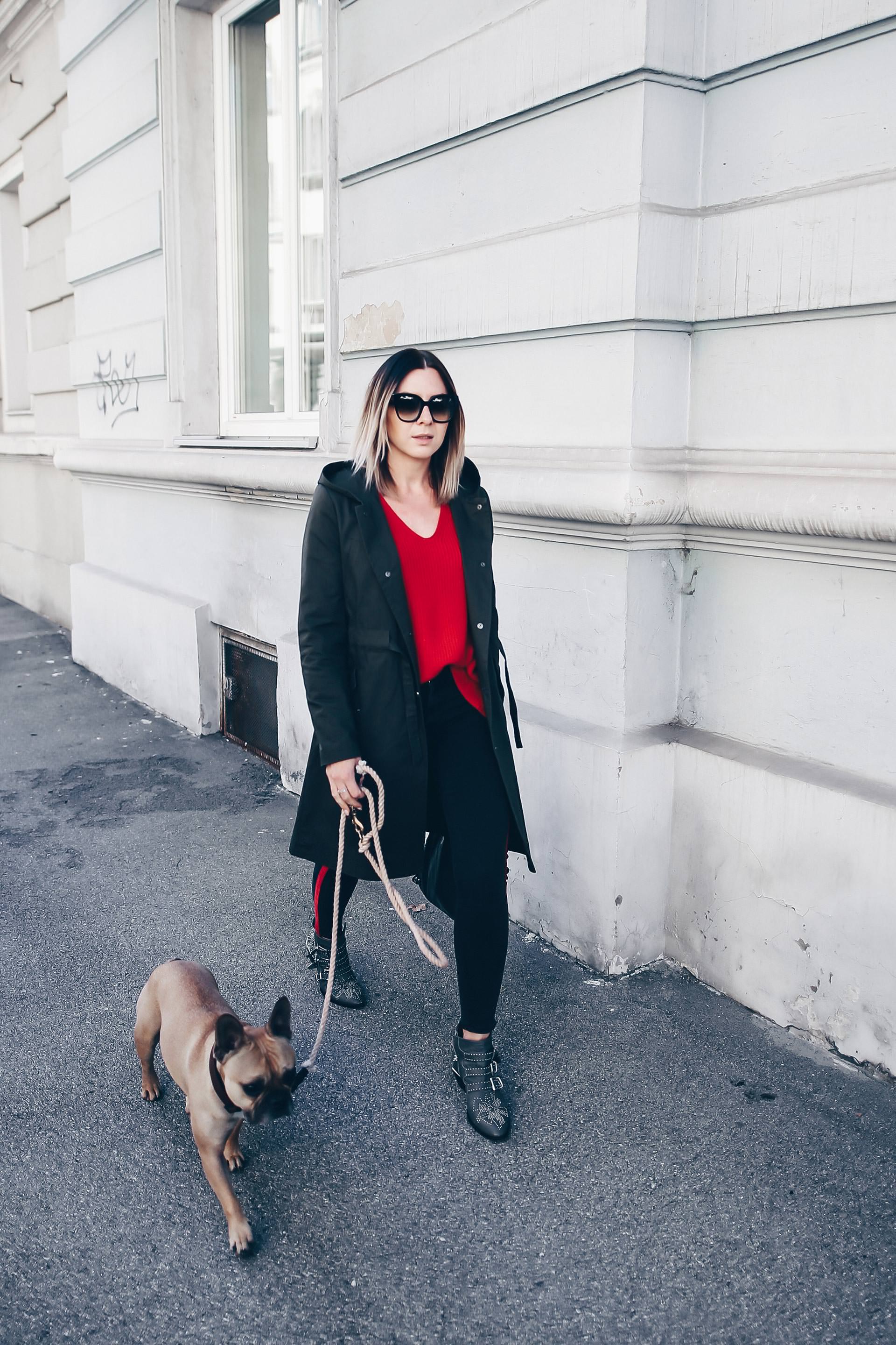 Basic Casual Herbst Outfit mit Stiefeletten, Khaki Parka und Skinny Jeans, Chloe Susanna Boots, Stella McCartney Falabella Limited Edition, Strickpullover, Fashion Blog, Modeblog, Style Blog, Outfits Blog, www.whoismocca.me