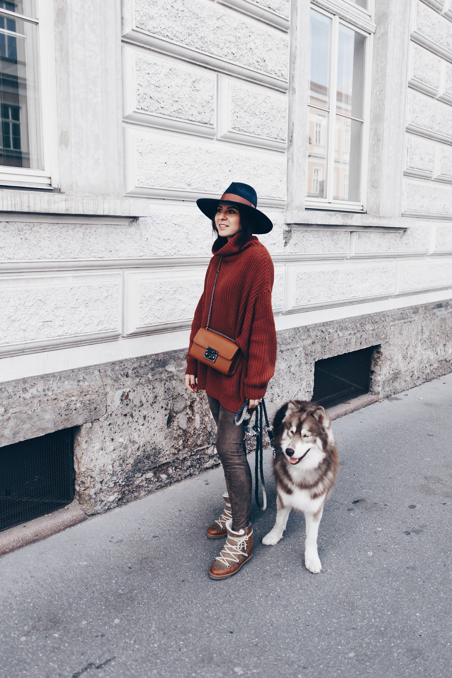 braune Lederhose kombinieren, Rollkragenpullover Outfit, Isabel Marant Nowles Boots, Cross Body Bag, Herbst Outfit, Fashion Blog, Modeblog, Outfits Blog, www.whoismocca.me