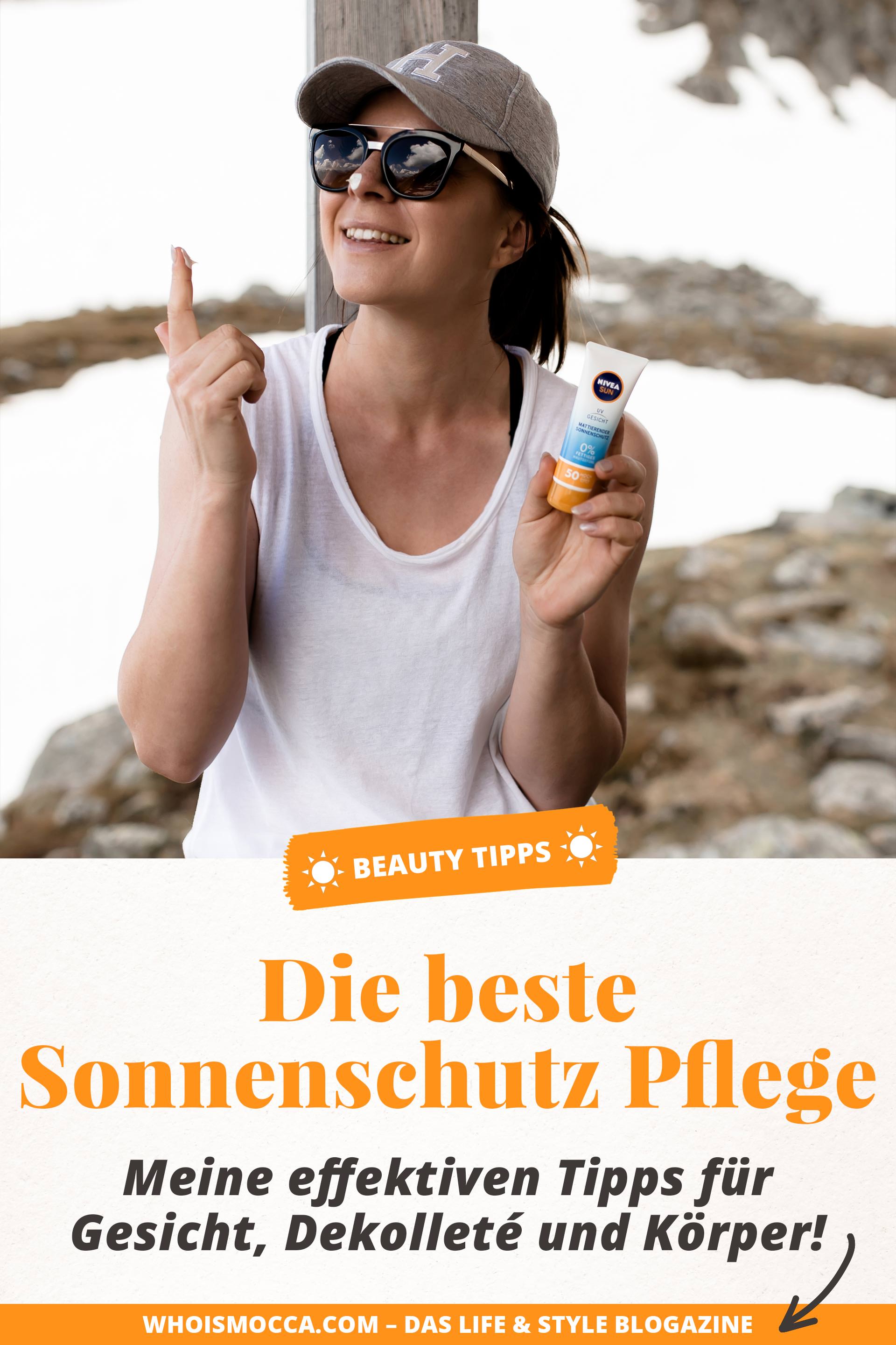 Anzeige, Meine Sonnenschutz-Tipps für Gesicht, Dekolleté und Körper, Pflegetipps für die Haut im Sommer, Nivea #Sonnencreme und #Sonnenschutz, Sonnenschutz zum Wandern und für die Berge, Sonnenschutz für die Haut im Alltag, welche Sonnencreme ist die beste, sonnencreme mit lichtschutzfaktor 50, #LSF, mattierender Sonnenschutz, nicht fettender Sonnenschutz, Anti-Aging Pflege Tipps im Sommer, #Sonnenbrand vorbeugen, NIVEA SUN UV Gesicht, #Beautyblogger, #BeautyTipps, #Beautyhacks, #erfahrungsbericht, #produkttest, www.whoismocca.me