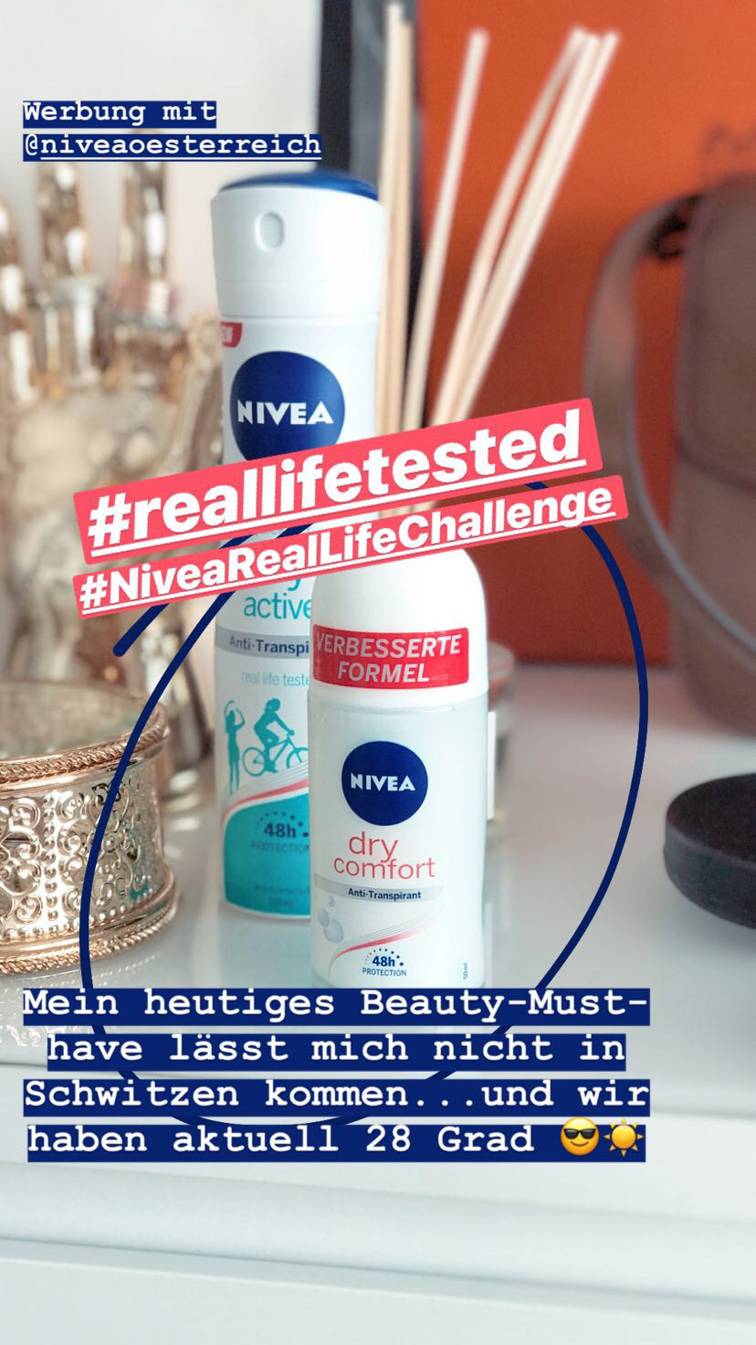 Anzeige, Nivea Dry Active und Comfort Deos im Real Life Test, #NiveaDryRealLifeChallenge, Erfahrungsbericht, #reallifetested, Nivea Dry Comfort, Nivea Dry Active, Deos im Test, Deo Spray, Deo Roll-On, 48 h Schutz für Job und Alltag, #beautyblogger, #beautytipps #summer #beauty www.whoismocca.me