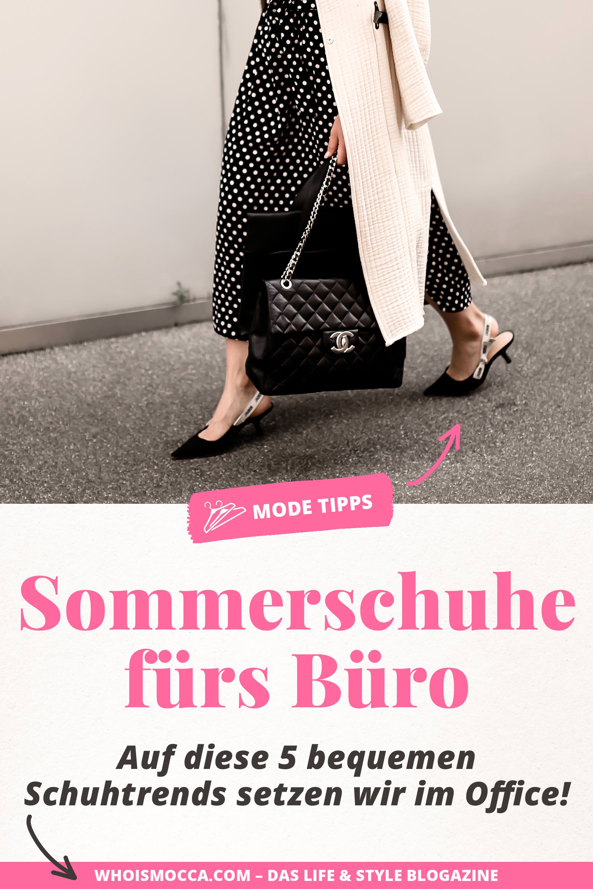 #Sommerschuhe fürs Büro, #Schuhtrends 2018, welche Schuhe im Sommer ins Büro tragen, Office Schuhe, Pantoletten, Slingbacks, High-Heels, #Sommertrends 2018, #modetrends #modeblogger #fashiontrends #modetipps #styleguide www.whoismocca.me