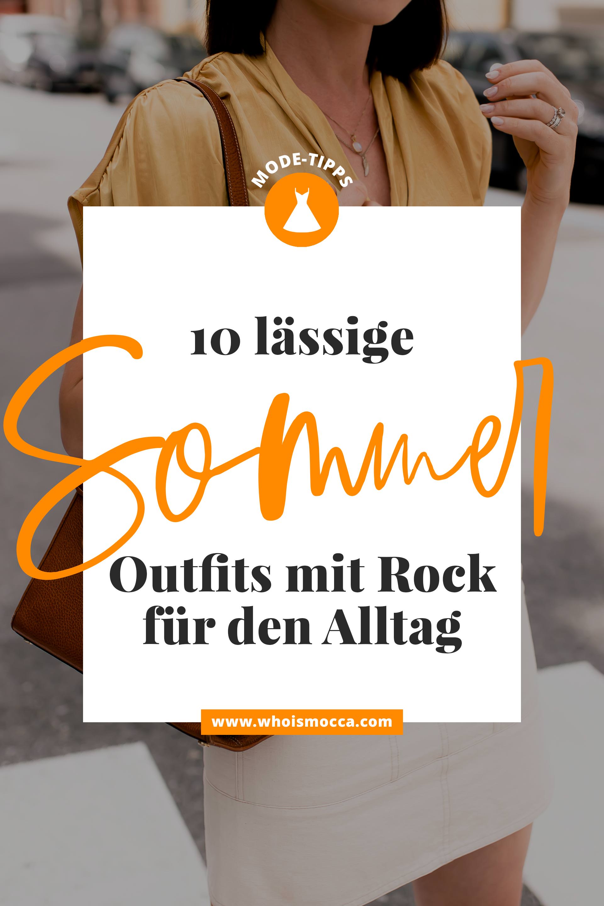 enthält unbeauftragte Werbung, 10 Sommer Outfits mit Rock für jeden Tag, Alltagsoutfits mit Rock, Minirock im Alltag tragen, Midirock kombinieren, Rock im Alltag stylen, Sommer Outfits für jeden Tag, Lookbook, Fashion Blogger, Mode Tipps, www.whoismocca.me #sommeroutfit #ootd #lookbook #minirock #styling