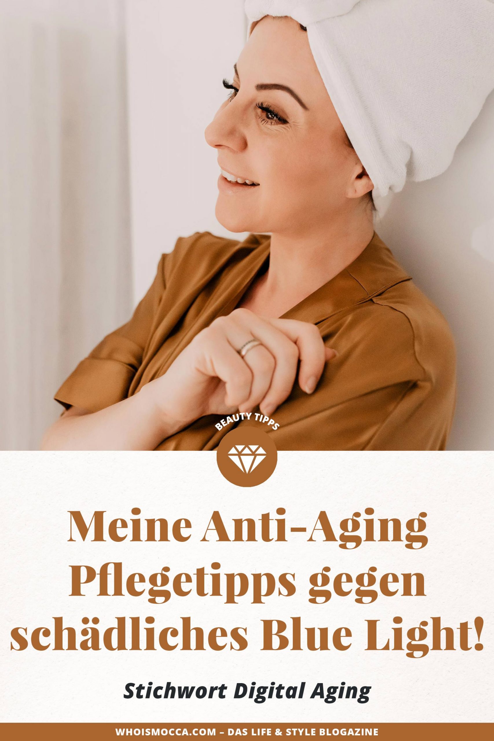 Digital Aging – oder zu Deutsch "Hautalterung durch blaues Bildschirm-Licht". Am Beautyblog findest du jetzt nützliche Anti-Aging Pflegetipps gegen schädliches Blue Light! www.whoismocca.me