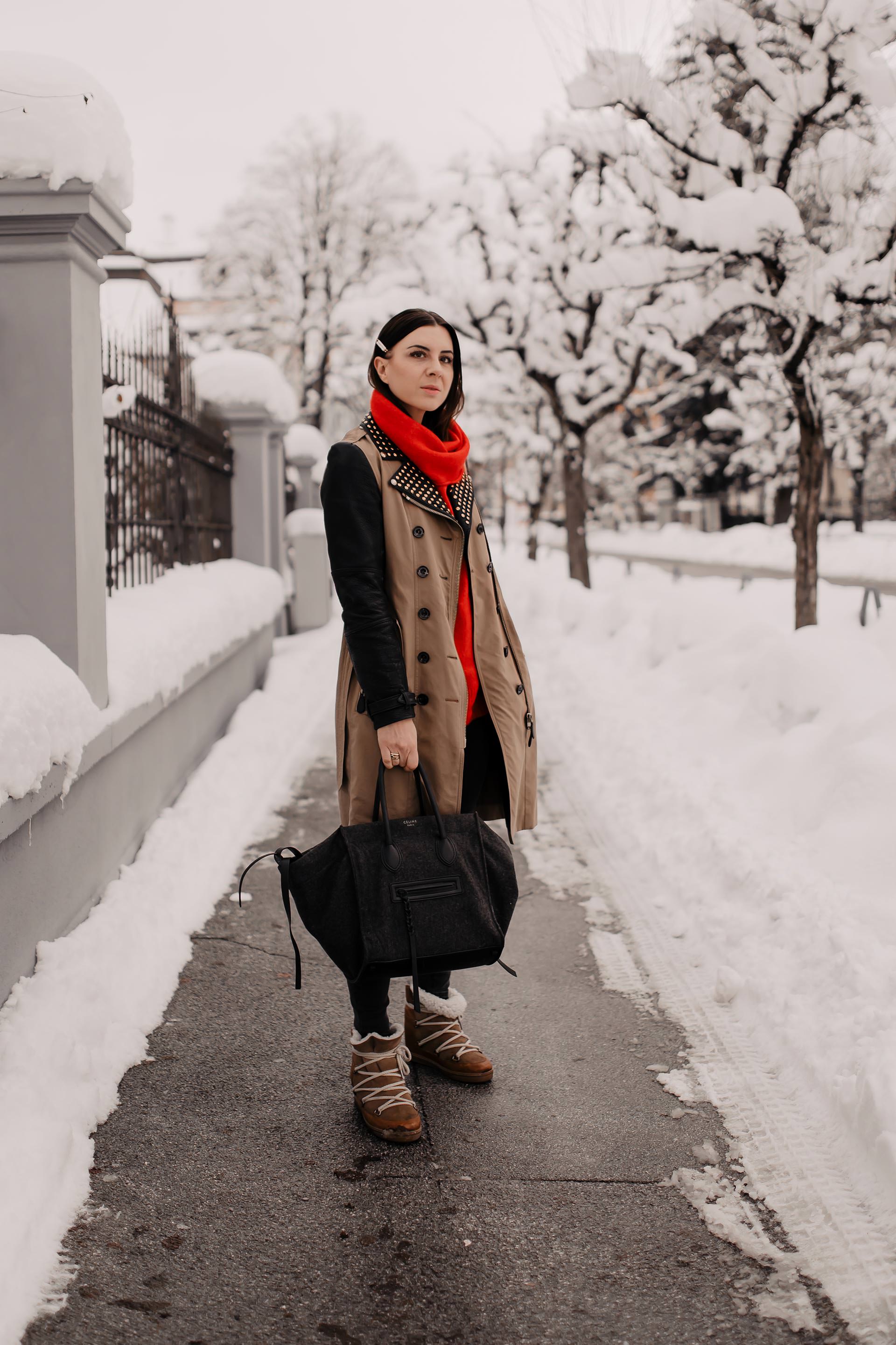 enthält unbeauftragte Werbung // burberry trenchcoat second hand günstig kaufen, burberry mantel mit lederärmeln, trenchcoat im winter, Trenchcoat kombinieren, trenchcoat mit lederärmel, Winter Outfit, Isabel Marant Nowles Boots, Haarspange mit perlen, roter rollkragenpullover, Streetstyle, Winter Trends, Modetrends 2019, outfit für jeden tag, wardrobe essentials, Modeblogger, www.whoismocca.me #burberry #trenchcoat #winteroutfit #streetstyle #winterboots #secondhand