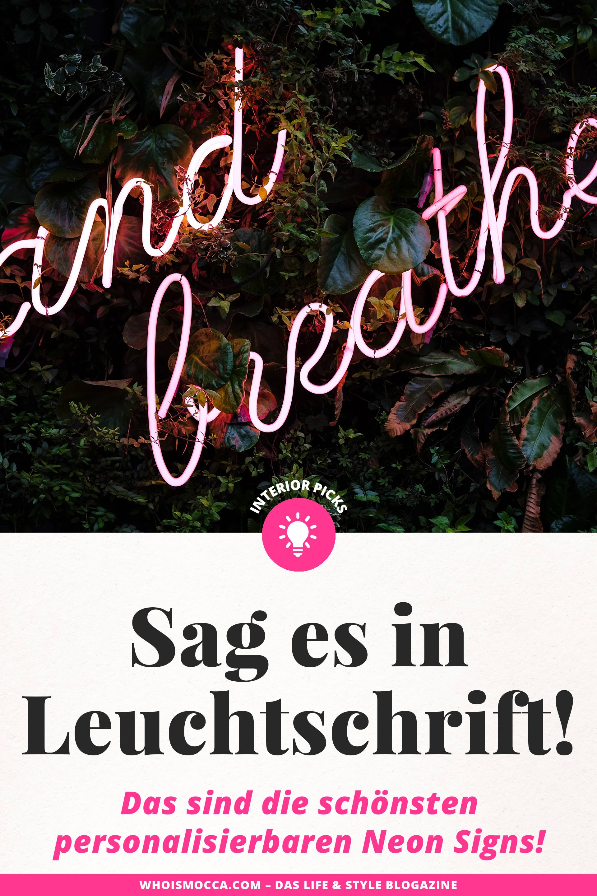 enthält unbeauftragte Werbung // Leuchtschriften für zuhause, interior trends 2019, Interior Blogger, Deko tipps für die wohnung, Leuchtschriften online bestellen, Leuchtschrift tafel, leuchtschrift selber machen, Leuchtschriften für die wand, www.whoismocca.me #leuchtschrift #neonsign #dekoration #interiortrends