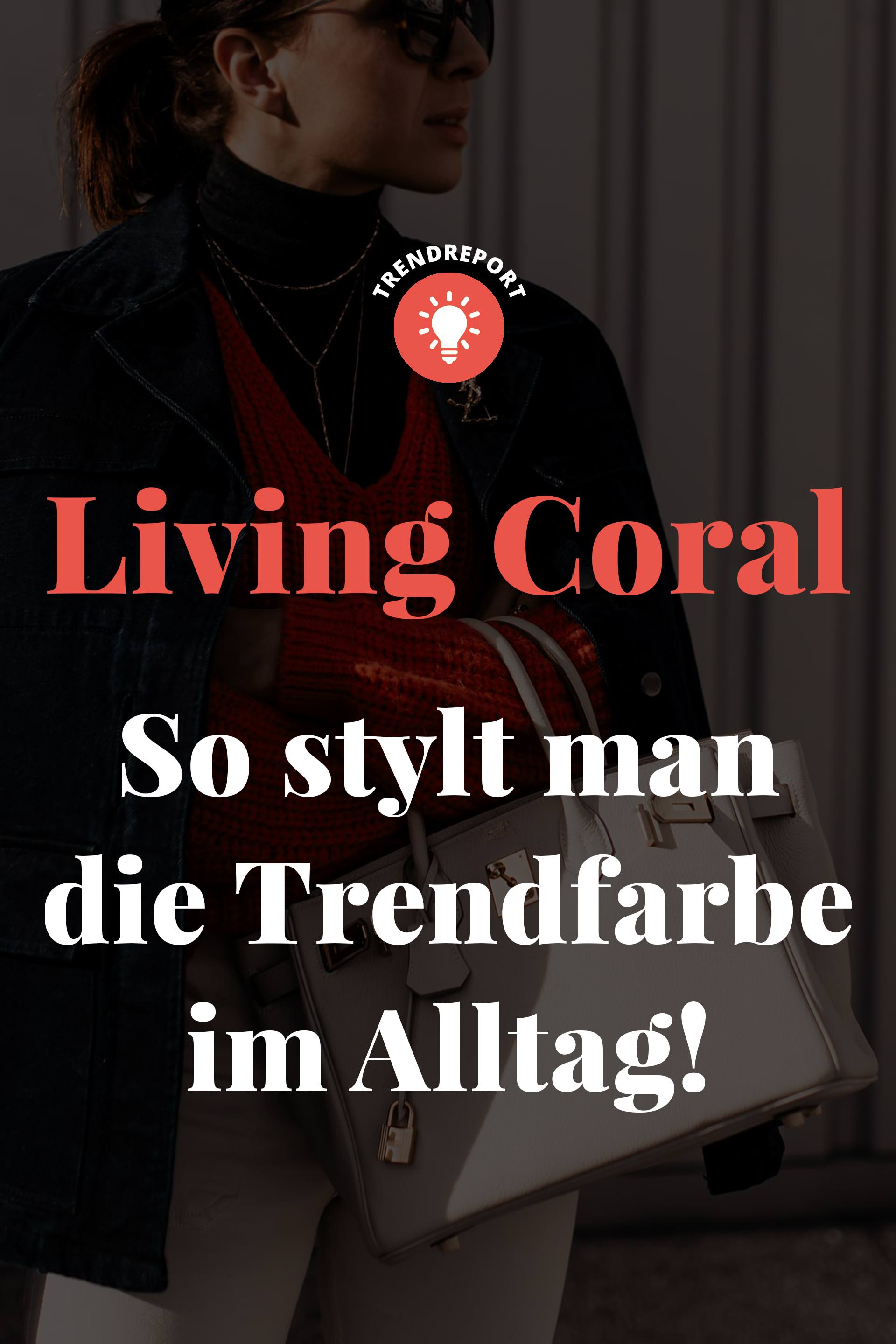 enthält unbeauftragte Werbung // Living Coral, pantone farbe des jahres 2019, pantone farbe 2019, Koralle kombinieren, styling tipps, mode tipps, trendfarben für 2019, modetrends 2019, Outfit für jeden Tag, Closed Pullover, Jeansjacke kombinieren, Sneaker Wedges, Hermes Birkin, www.whoismocca.me #livingcoral #trendfarbe #modetrends #styling #modeblogger