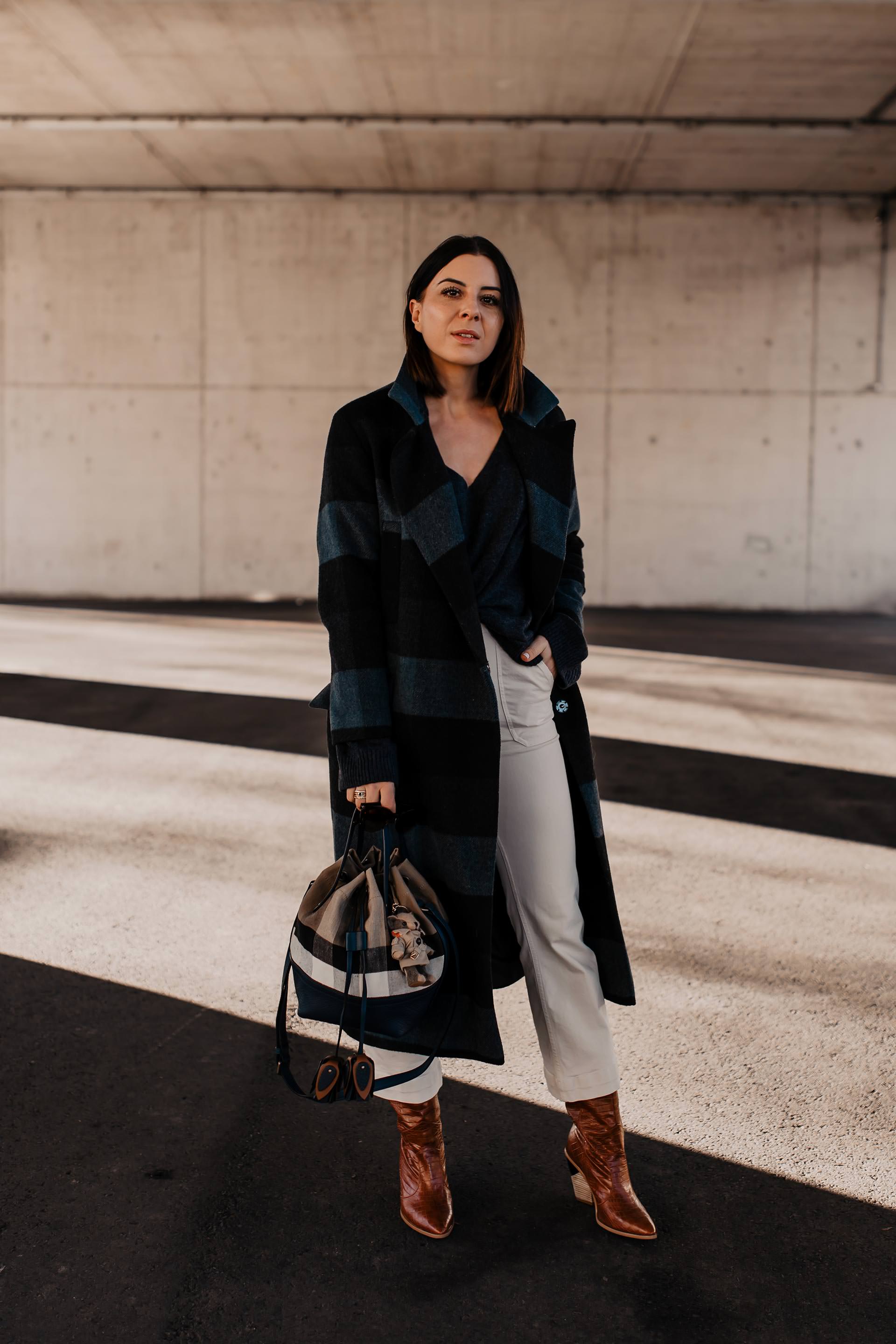 enthält unbeauftragte Werbung. dunkelblau kombinieren, modetrends 2019, trendfarben 2019 mode, blau ist das neue schwarz, blau kombinieren, trendfarbe dunkelblau, outfit inspirationen, styling tipps, Modebloggerin, Fashion Blog, blauer kaschmir pulli, alltagsoutfit, mode tipps, www.whoismocca.me #dunkelblau #modetrends #wintertrends #blau #streetstyle #burberry #kariert