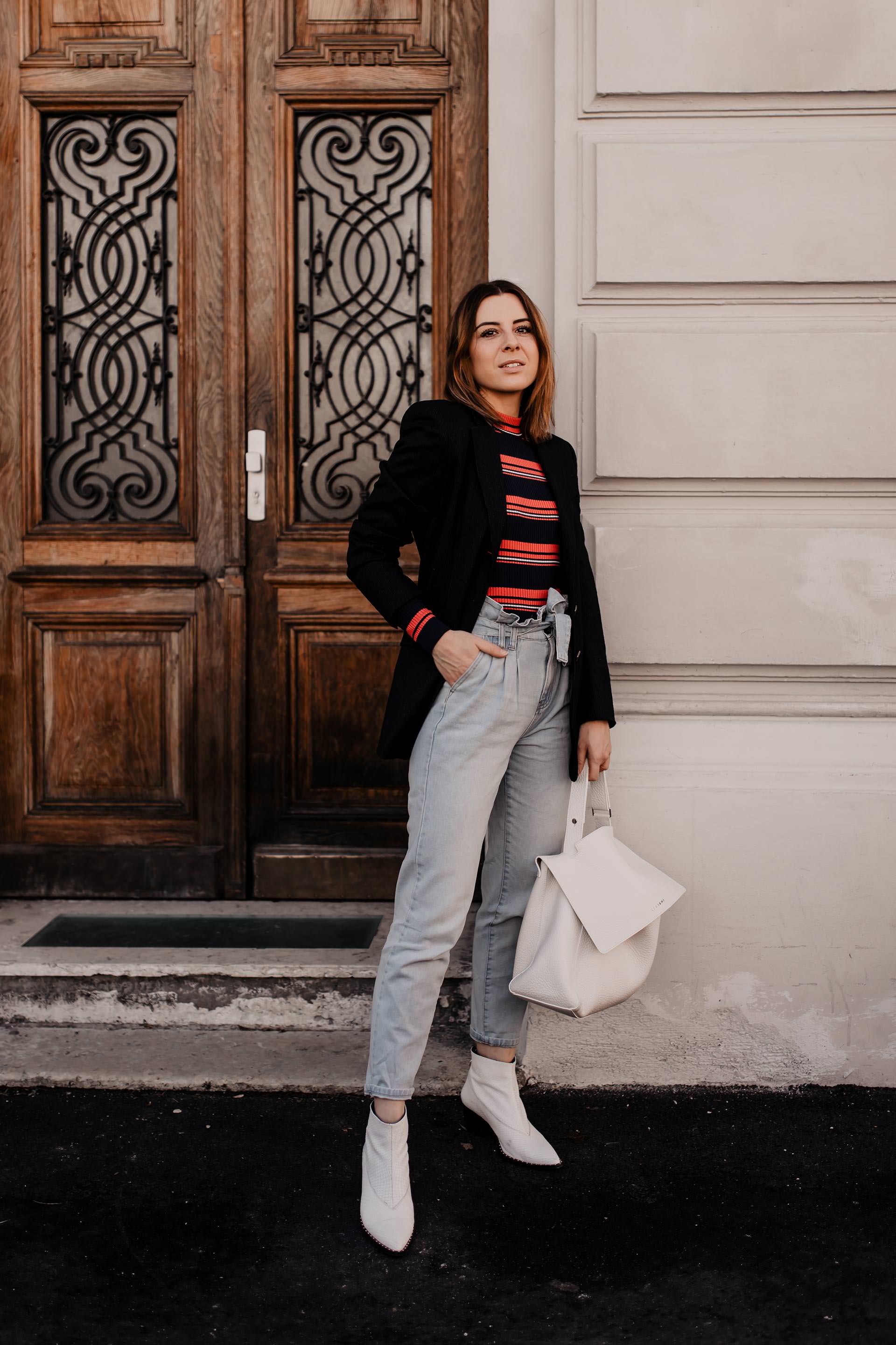 Werbung // Paperbag Hose stylen, eBay Fashion, Statement Stripes, Bold Stripes, Modetrends 2019, Frühlingsoutfit, Paperbag jeans, gestreifter pullover, bold stripes trend, streifen kombinieren, gestreiften pullover kombinieren, Mode Tipps, www.whoismocca.me #boldstripes #modetrends #frühlingstrends #statementstripes #eBayFashion