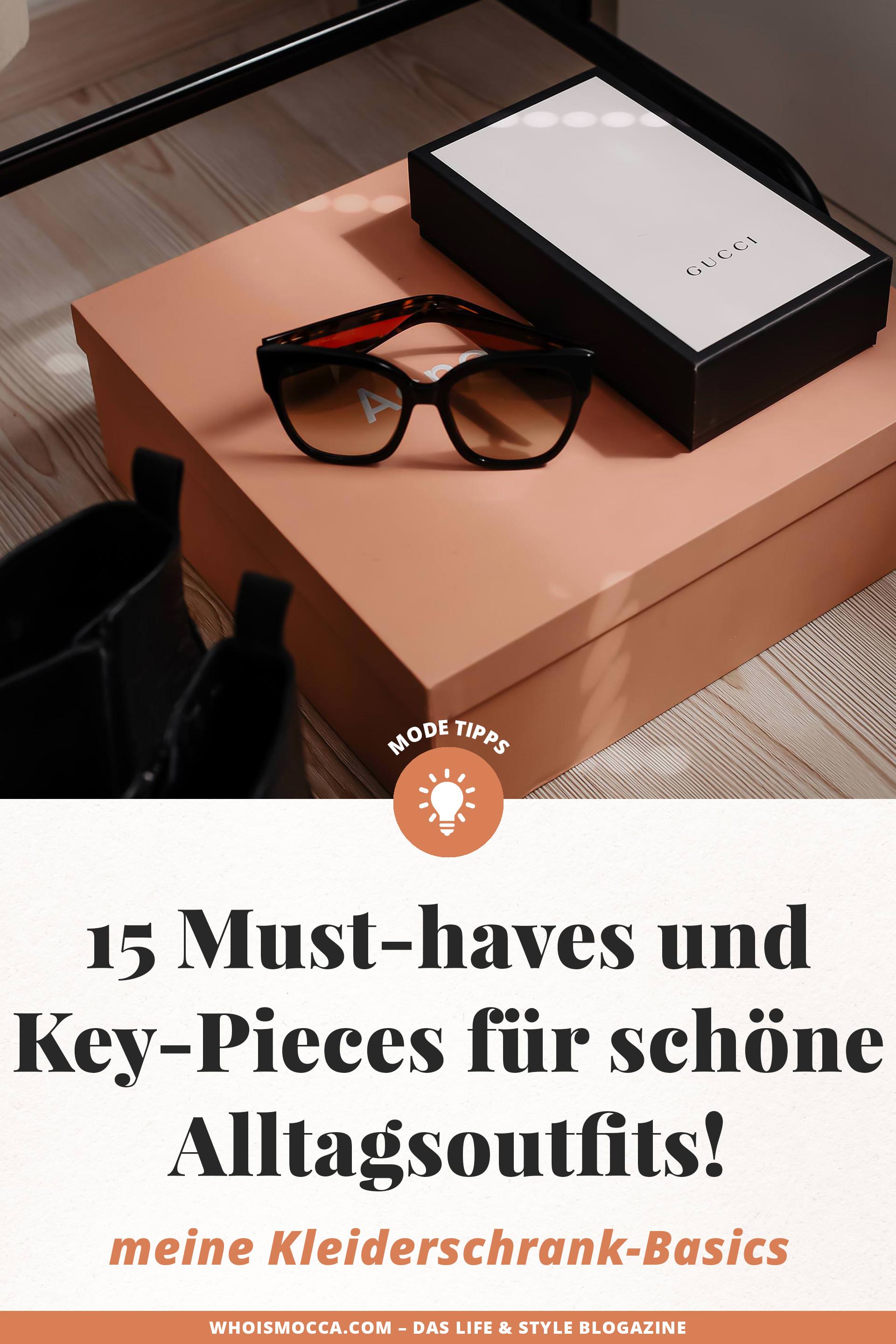 Am Modeblog findest du jetzt meine Kleiderschrank-Basics. Es sind 15 Must-haves und Wardrobe Key-Pieces für schöne Alltagsoutfits! Solche Wardrobe Essentials sind echte Kombinationswunder und Retter in der "Was ziehe ich morgen an?"-Not. Man kann sie durchaus auch als Fashion Must-haves bezeichnen, denn sie bilden die Grundlage jedes schönen Outfits. #kleiderschrank #wardrobeessentials #wardrobekeypieces #basics #modetrends