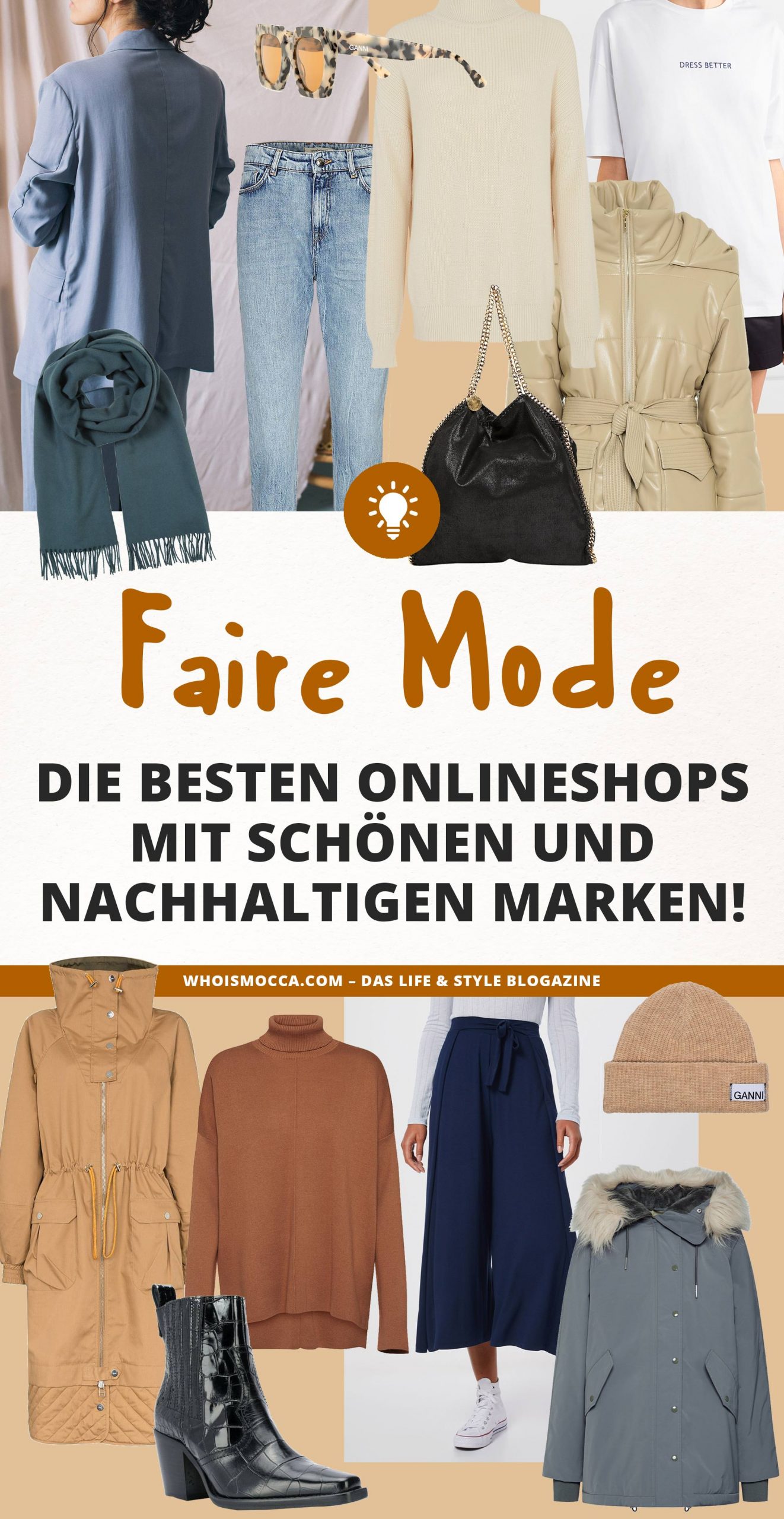 Wo ich faire Mode am liebsten online kaufe und welche nachhaltigen Modemarken aktuell die schönsten Trends ans Tageslicht bringen, verrate ich dir jetzt auf meinem Modeblog www.whoismocca.me. Viele tolle Onlineshops mit einem super Angebot an Fair Fashion und nachhaltigen Modelabels habe ich dir verlinkt. #fairfashion #nachhaltigemode #nachhaltigkeit