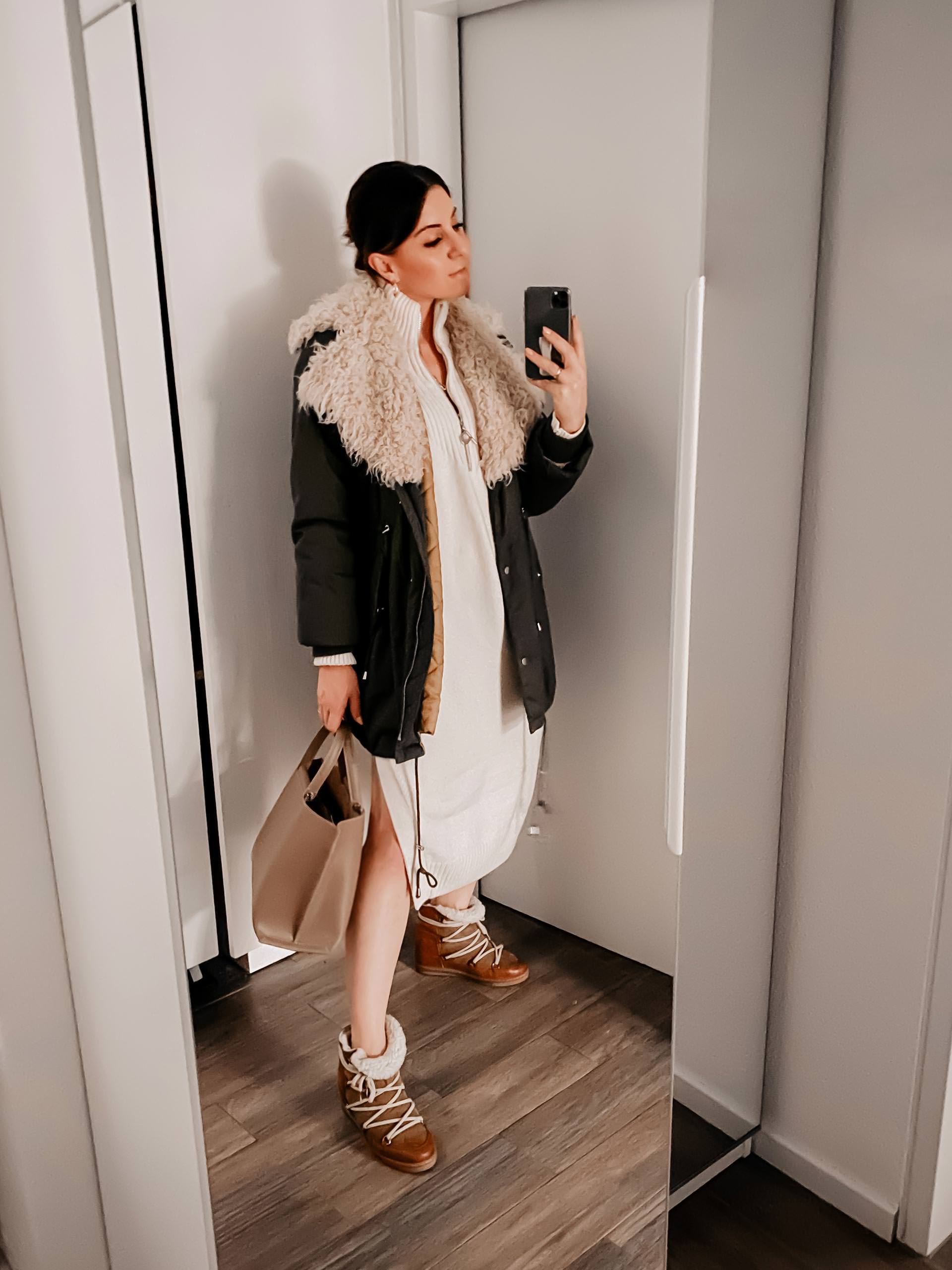 Was ziehe ich morgen an? 5 alltagstaugliche und schöne Outfits für den Winter gibt es heute auf meinem Modeblog. 5 Looks stelle ich dir vor, von Montag bis Freitag. www.whoismocca.me #winteroutfits #modeblog #modetrends #lookbook