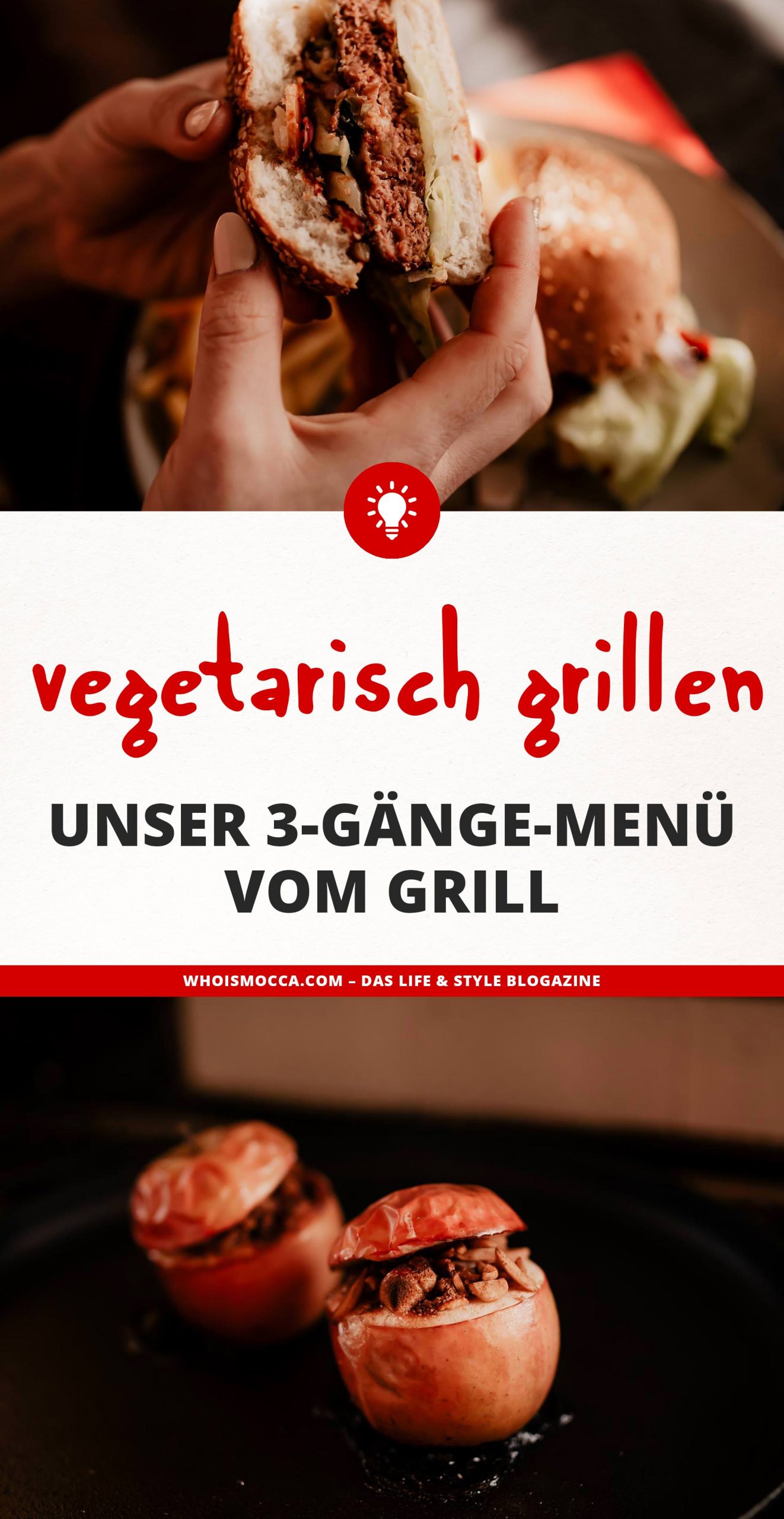 Anzeige. Vegetarisch grillen kann so lecker sein! Heute gibt es am Food Blog unser 3-Gänge Weihnachtsmenü vom Grill – super lecker, super einfach und mit vielen Lieblingsrezepten. www.whoismocca.me #weihnachtsmenü #vegetarisch #grillen