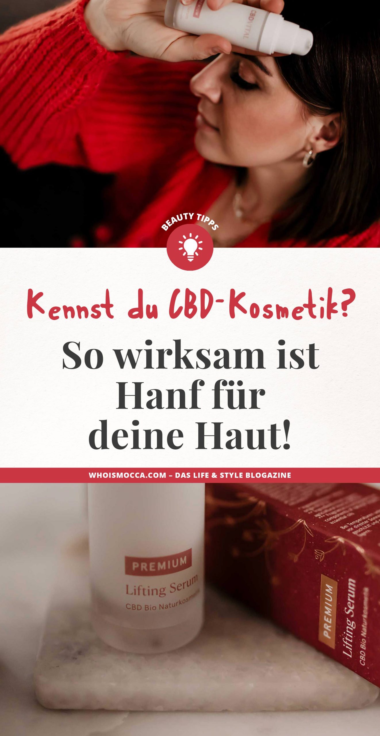 Anzeige. Am Naturkosmetik Blog erzähle ich dir heute, warum es sich lohnt bei deiner Hautpflege auf CBD-Kosmetik zu setzen. Natürliches Anti-Aging kann so einfach sein, am Naturkosmetik Beautyblog verrate ich dir mehr. www.whoismocca.me #cbdkosmetik #hanfkosmetik #naturkosmetik