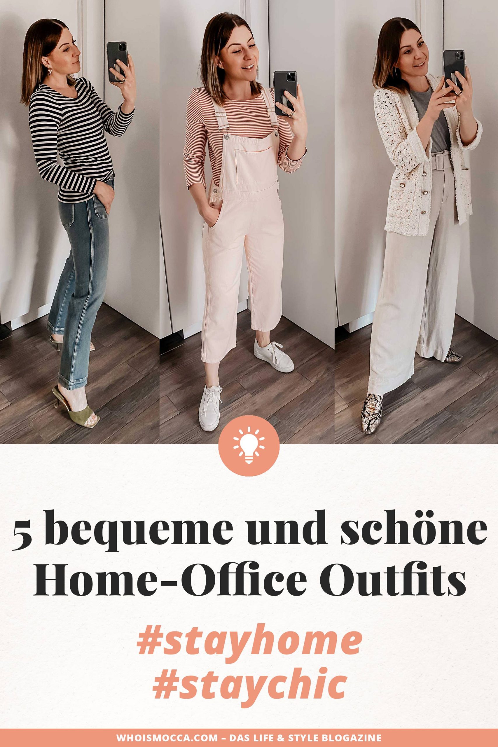 Während ich seit mehreren Jahren produktiv im Home Office arbeite, ist es für viele aktuell absolutes Neuland. 5 Home Office Outfits von Montag bis Freitag gibt es daher heute am Modeblog. #stayhomestaychic #homeoffice