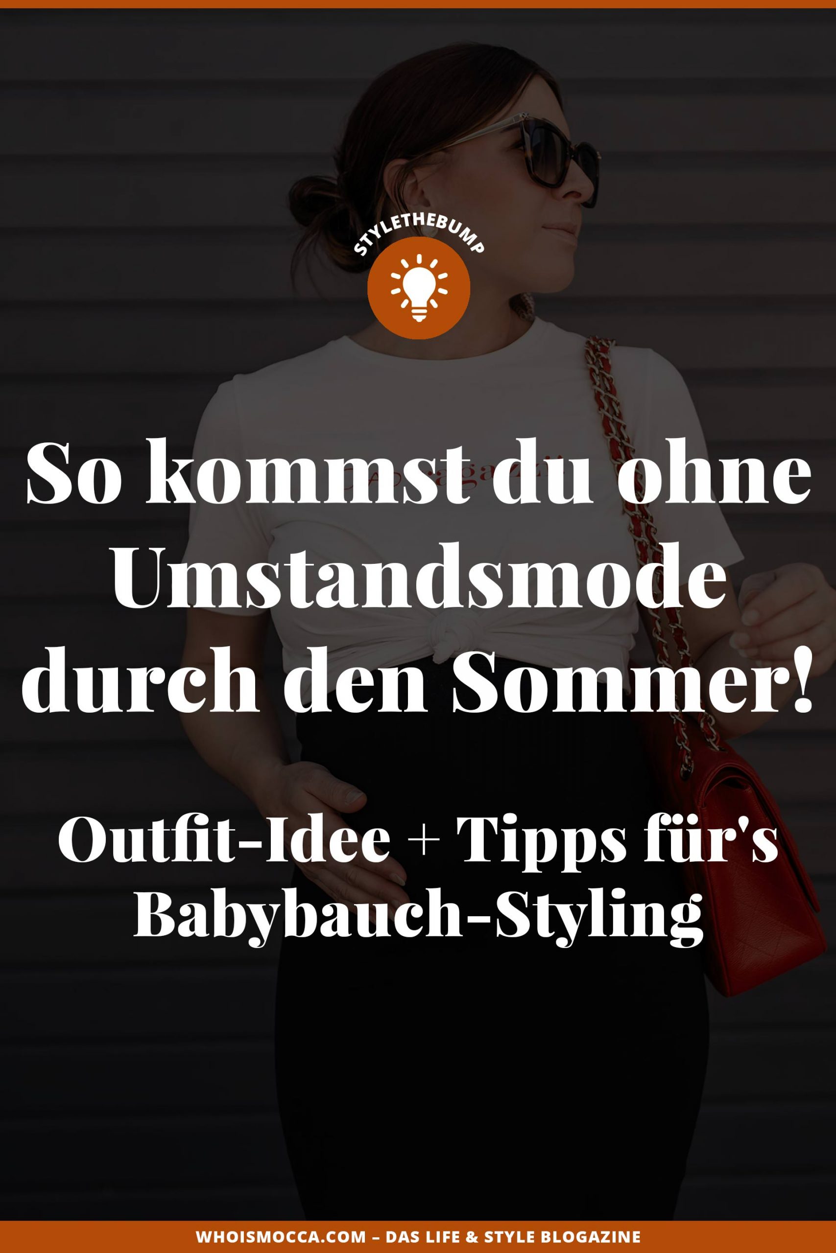 Ohne #Umstandsmode durch den Sommer zu kommen ist gar nicht so schwer! Ich zeige dir mein Lieblingsoutfit im 7. Monat und gebe dir praktische Styling-Tipps. www.whoismocca.me #Schwangerschaftsoutfit #stylethebump