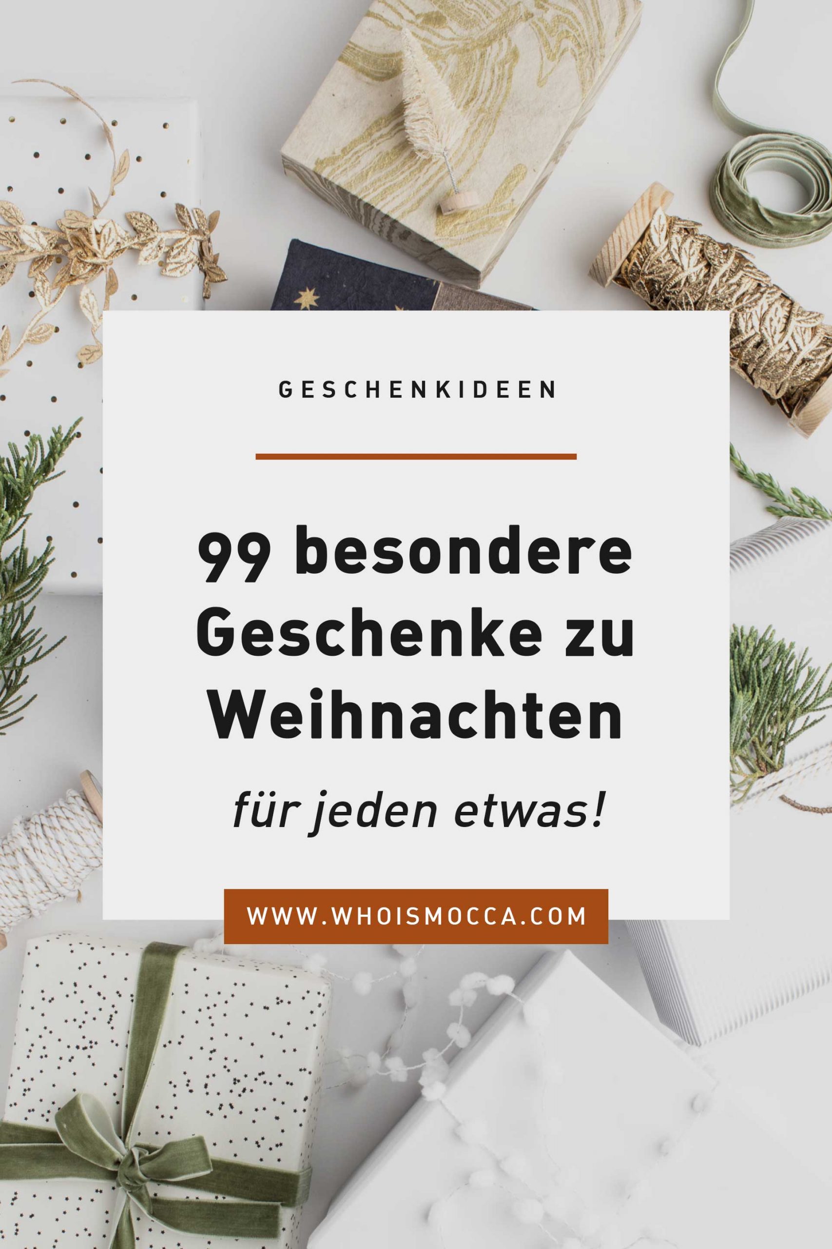 Was soll ich zu Weihnachten schenken? Am Blog findest du 99+ Geschenkideen für Frauen, Männer, Kinder, Tiere, Reiselustige und vieles mehr. Klick dich rein: www.whoismocca.me